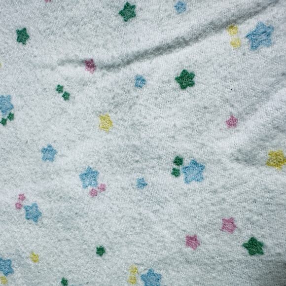 Vintage Carter’s Baby Receiving Blankets Lot of 2 Stars & Stripes 100% Cotton - Picture 3 of 8